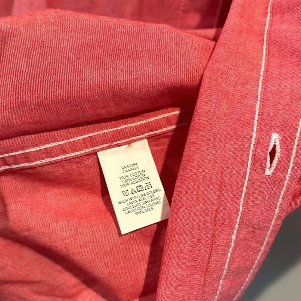 The‎ Children’s Place Boy’s Small Red Poplin Button Down Shirt